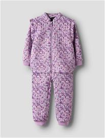 name it Nmfmoon Quilted Set Aop 1Fo - Purple - 110