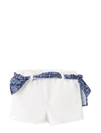 Mango Scarf Detail Multi-Position Shorts - White - 13-14