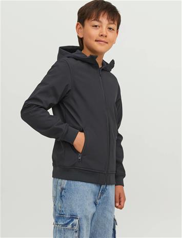Jack & Jones Jjebasic Softshell Hood Noos Jnr - Grey - 176