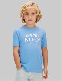 Calvin Klein Logo Ss T-Shirt - Blue - 170