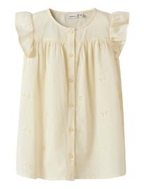 name it Nmffinas Ss Dress - Yellow - 122