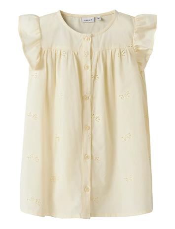 name it Nmffinas Ss Dress - Yellow - 122
