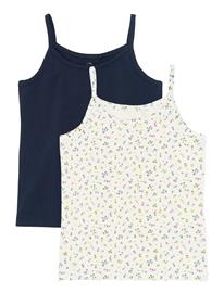 The New Tnthe New Strap Top 2-Pack - Navy - 134/140