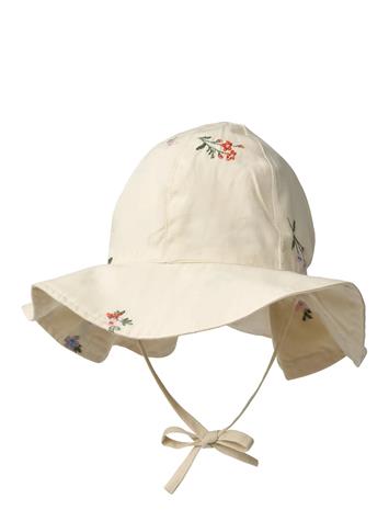 Wheat Sun Hat Daisy - Cream - 6-8Y