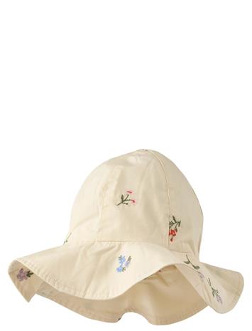 Wheat Sun Hat Daisy - Cream - 6-8Y
