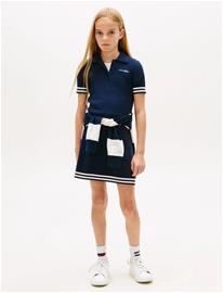 Tommy Hilfiger Sweater Dress Ss - Navy - 164
