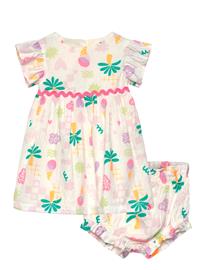 Billieblush Dress+Bloomers Set - Cream - 81