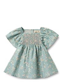 Wheat Dress S/S Elva - Green - 92