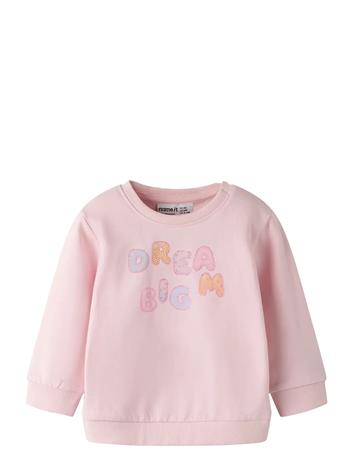 name it Nbfdelia Ls Swe Bru - Pink - 74