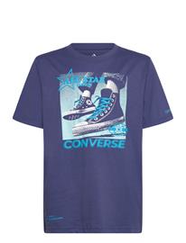 Converse Cnvb Photo Real Cnv Snkr Tee - Blue - 163/175