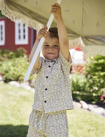Fliink Elmo Shorts - Cream - 18 M