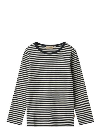Wheat T-Shirt L/S Stig - Navy - 152