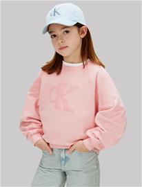 Calvin Klein Ck Logo Sweatshirt - Pink - 170