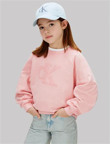 Calvin Klein Ck Logo Sweatshirt - Pink - 170