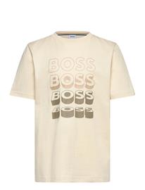 BOSS Short Sleeves Tee-Shirt - Cream - 176