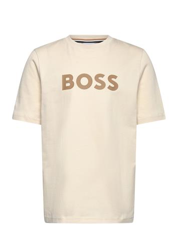 BOSS Short Sleeves Tee-Shirt - Cream - 176