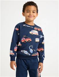 Lindex Sweatshirt With Brushed Inside - Navy - 122
