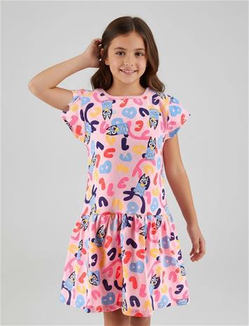 Bluey Dress - Pink - 116