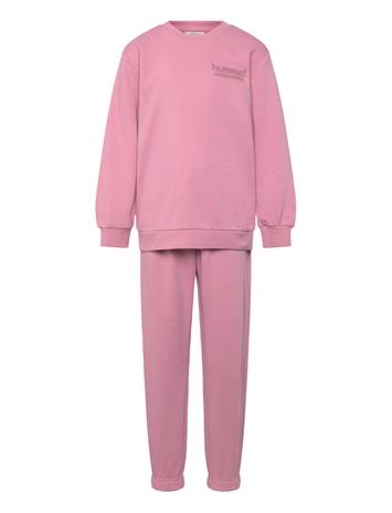 Hummel Hmljr Base Sweat Set - Pink - 164