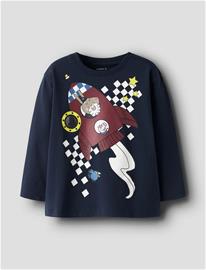 name it Nmmdallas Peppa Ls Nreg Top Box Cplg - Navy - 116