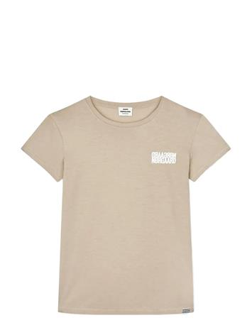 Mads Nørgaard Single Cotton Tuvina Mini Mirror Tee - Beige - 164