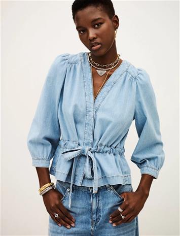 ba&sh Top Lavina - Blue - 38