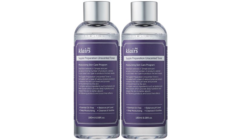 Klairs Supple Preparation Unscented Toner Duo 2x180 ml