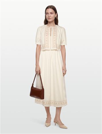 nué notes Cagua Dress - Cream - 42