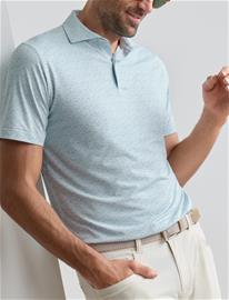 Peter Millar Wood Fired Performance Jersey Polo - Edwin Spread - Multi/patterned - L