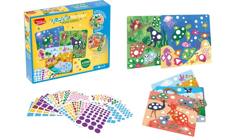 Maped 1200 Eläimet tarra-askartelusarja