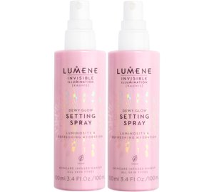 Lumene Invisible Illumination Dewy Glow Setting Spray Duo 2x100 m