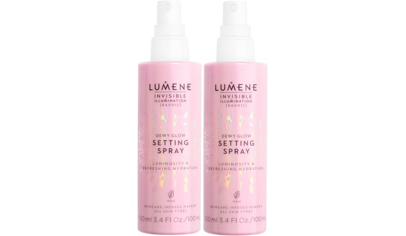 Lumene Invisible Illumination Dewy Glow Setting Spray Duo 2x100 m