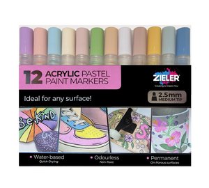 Zieler - Paint Markers Pastel Medium (609299514)