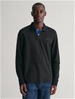 GANT Reg Contrast Pique Ls Polo - Black - L
