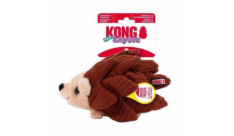 Kong - Layerz Hedgehog - 10 x 15.5 x 20.5 cm