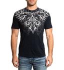 Affliction - Skeleton S/S Tee - T-paita - Miehet - Musta