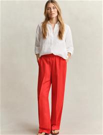 GANT Linen Blend Pull On Pants - Red - 44