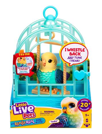 Little Live Pets Little Live Pets My Really Real Bird & Cage Indie - Multi/patterned - ONE SIZE