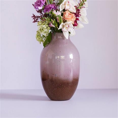 Hübsch - Posy Vase Maroon/Rose