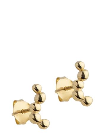 Enamel Copenhagen Studs, Nara Long - Gold - ONE SIZE