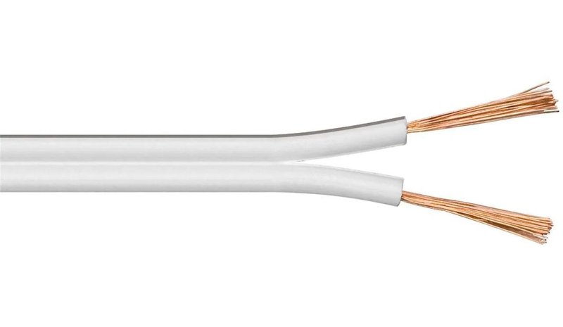 Speaker cable, 100m, White