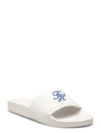 Tommy Hilfiger Th Script Pool Slide - Cream - 42