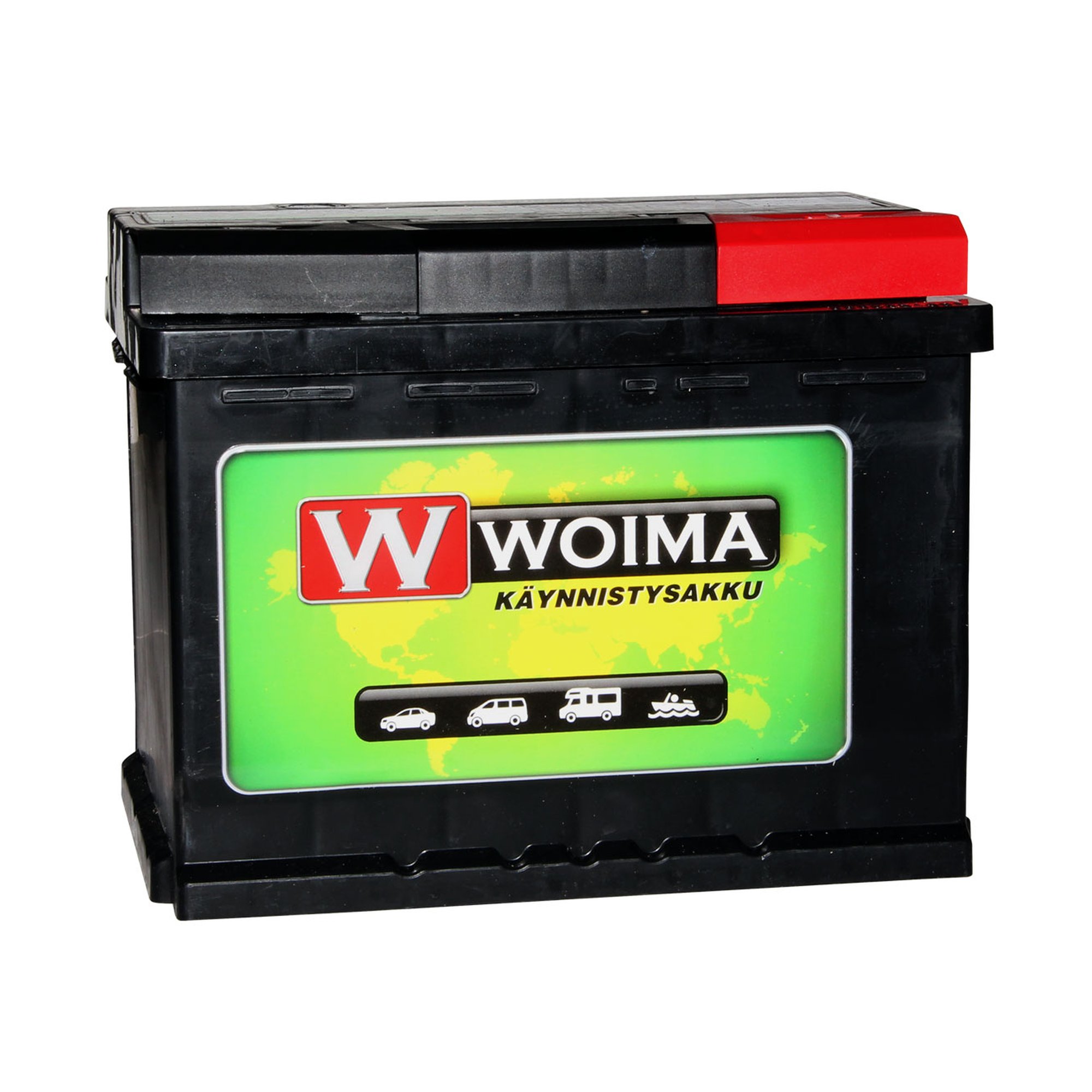 Woima 60Ah 540A 242x175x190 -/+ käynnistysakku
