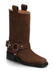 GANNI Mid Shaft Biker Boot Recycled Suede Pelinova - Brown - 40
