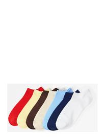Lindex 7-Pack Ribbed Ankle Socks - Multi/patterned - 39/41