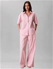 Calvin Klein Ss Shirt Pant Set - Pink - XL