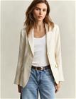 GANT Slim Linen Stretch Blazer - Beige - 44