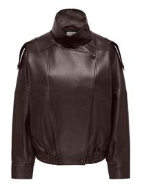 JDY Jdyraye Pu Oversized Bomber Jacket Pnt - Brown - L