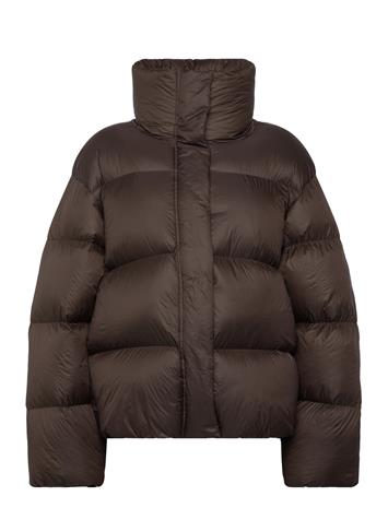 Weekday Oversized Recycled Down Puffer Jacket - Brown - M