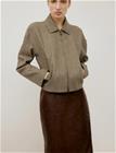 Mango Houndstooth Jacket With Lapels - Brown - XL